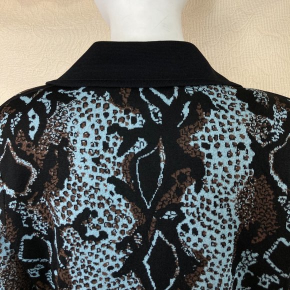 Misook 2-pc Snake Cardigan & Tank Set - Picture 4 of 16